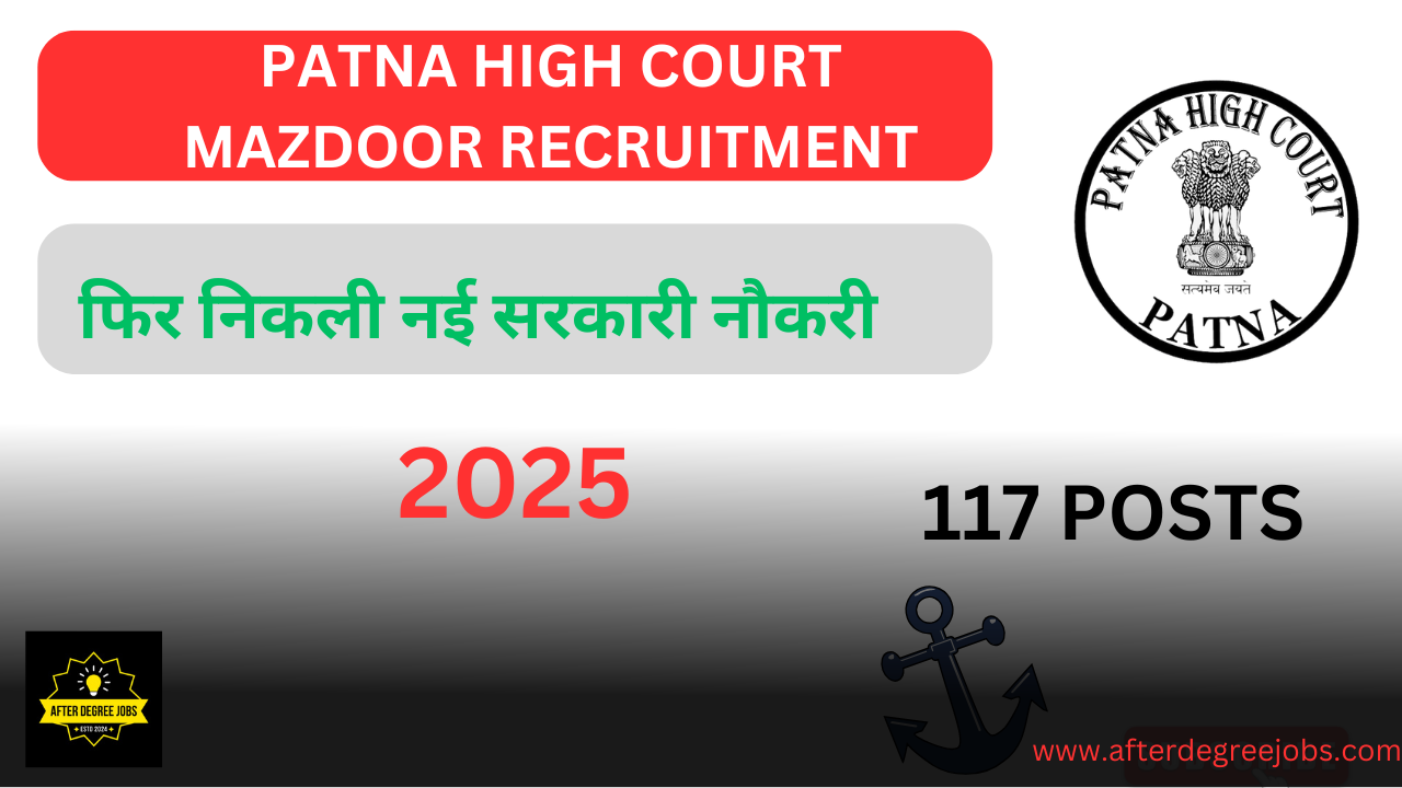 Patna High Court Mazdoor Recruitment 2025