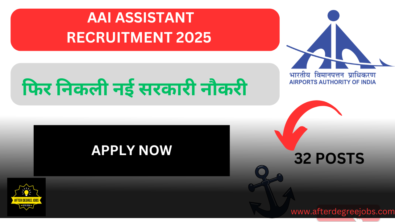 AAI Senior Assistant Recruitment 2025