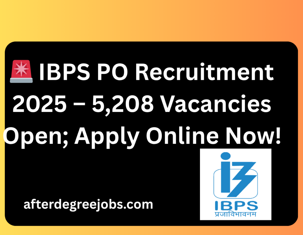 IBPS PO Recruitment 2025