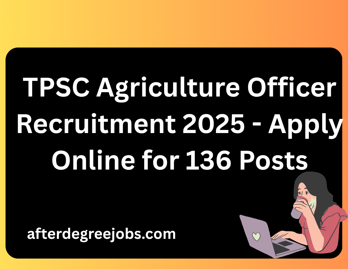 TPSC Agriculture Officer Recruitment 2025