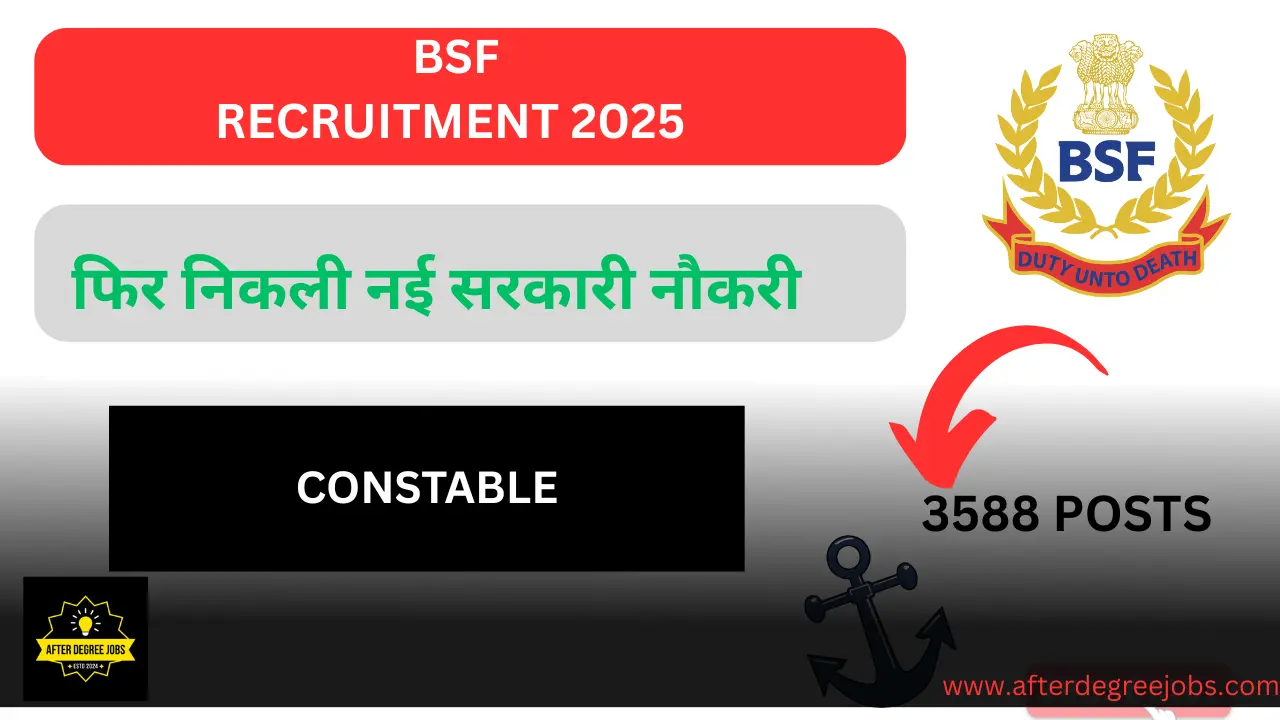 BSF Constable Tradesman Recruitment 2025
