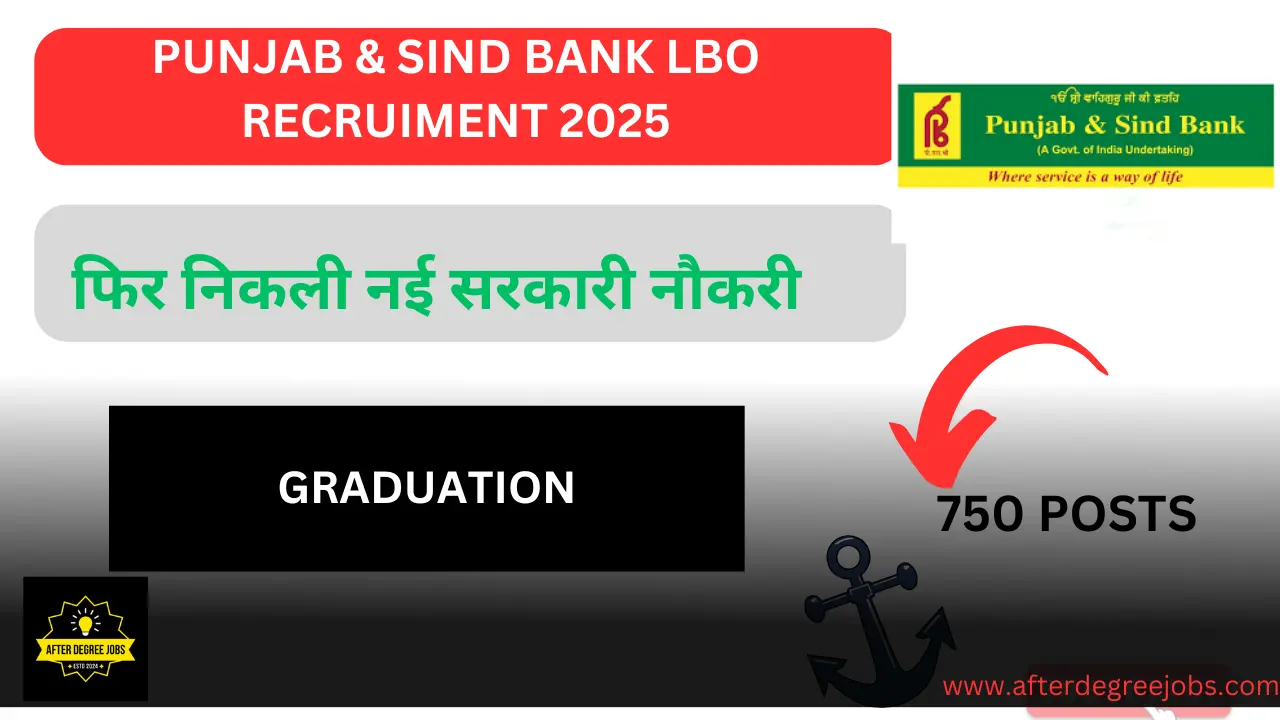 Punjab and Sind Bank LBO Recruitment 2025