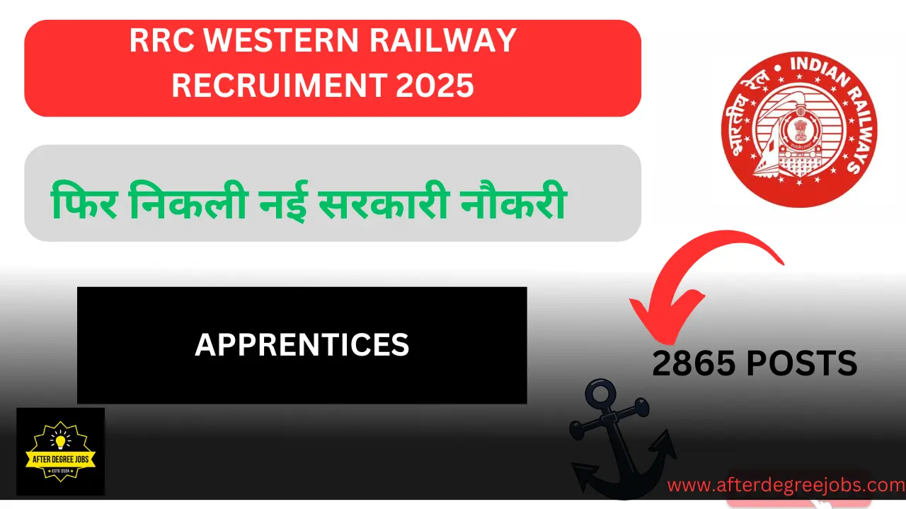 RRC Western Railway Apprentices Recruitment 2025