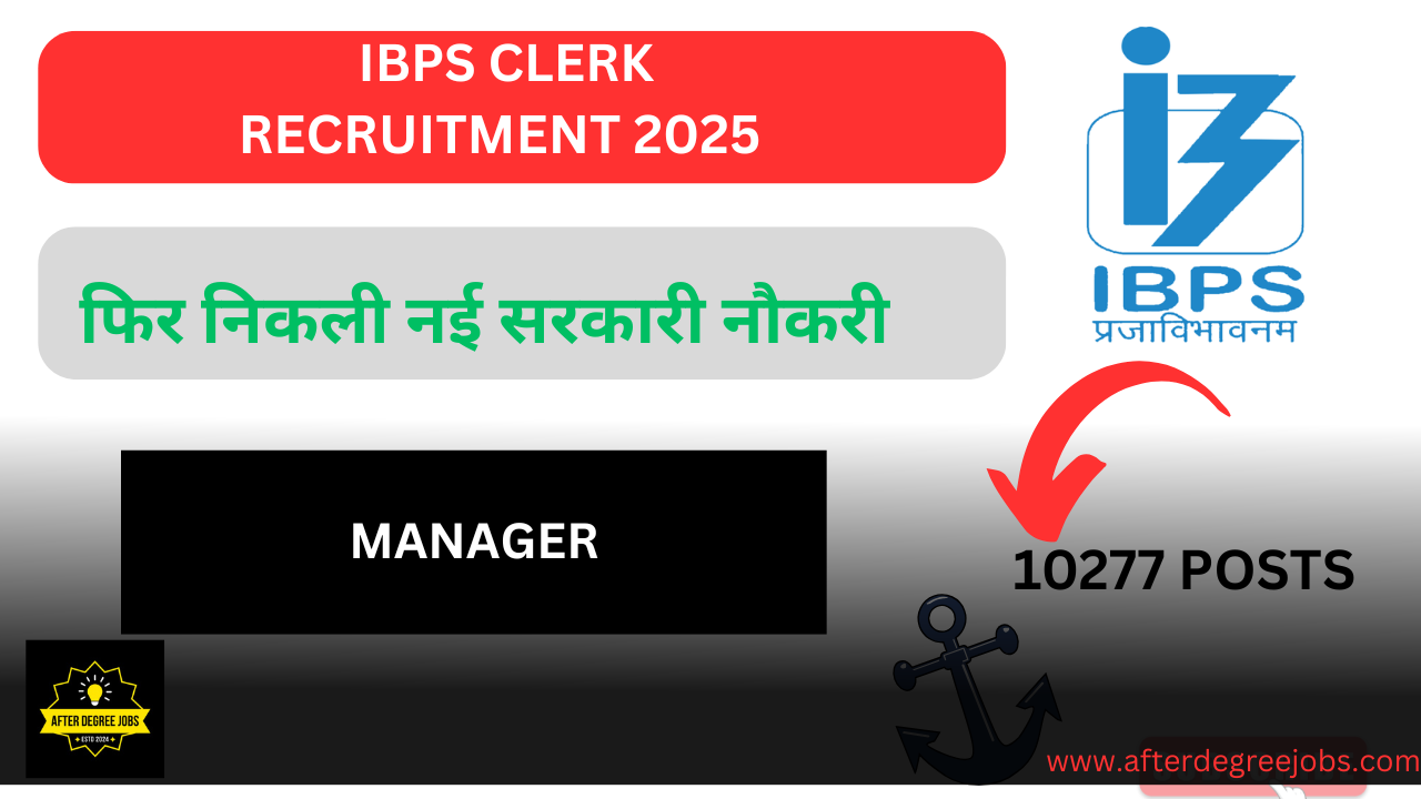 IBPS Clerk Recruitment 2025