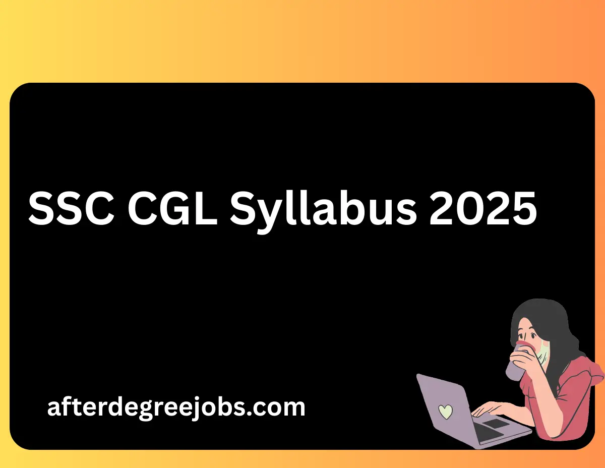 SSC CGL Syllabus 2025