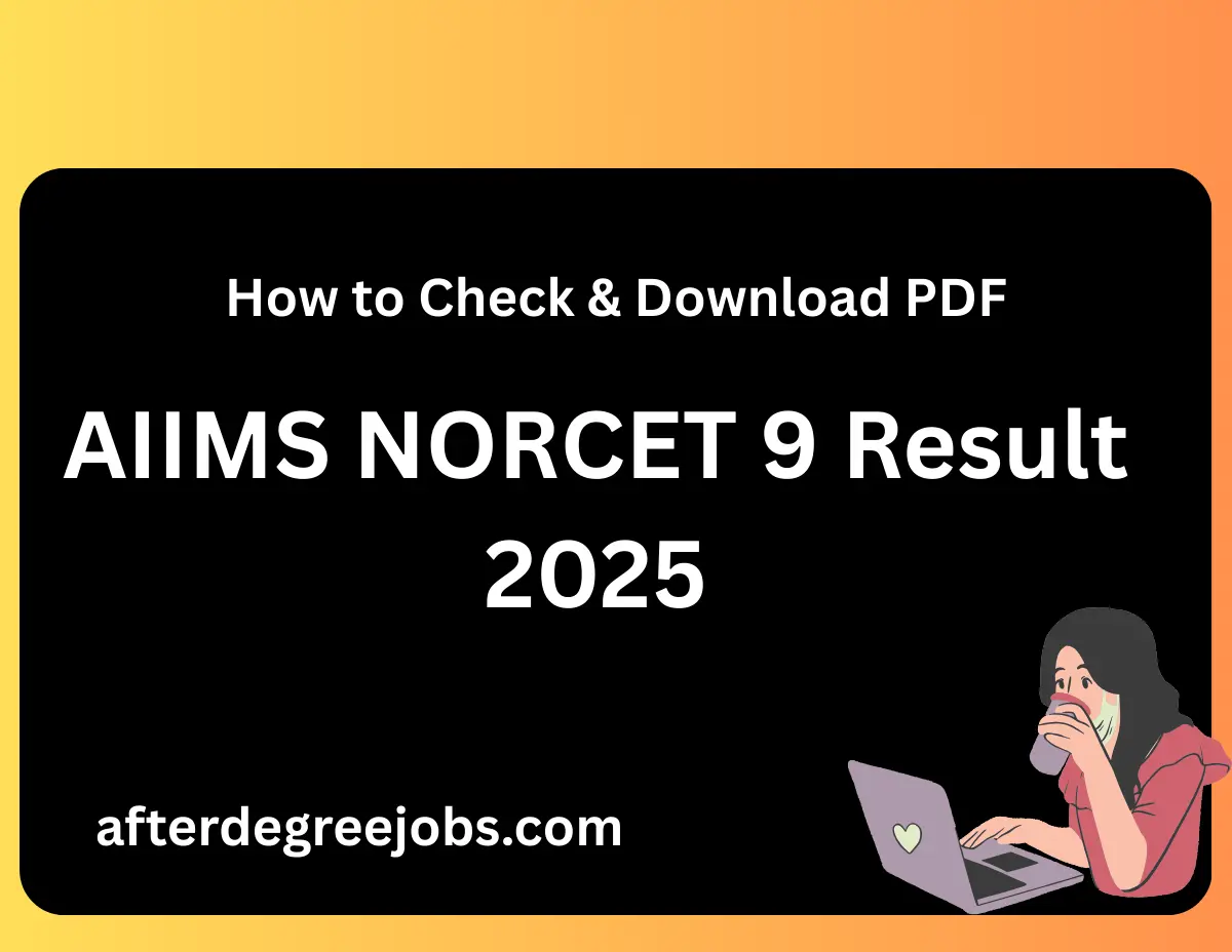 AIIMS NORCET 9 Result 2025