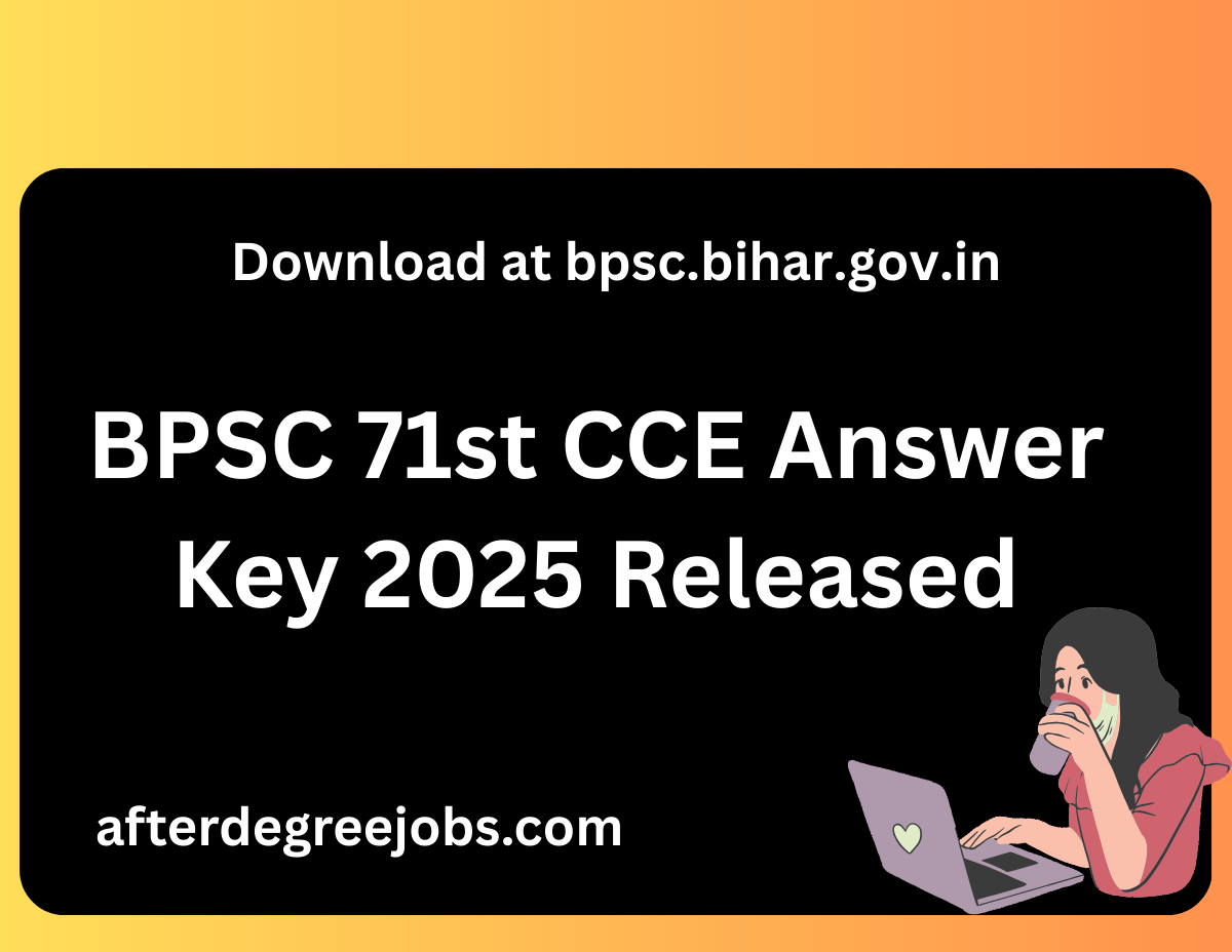 BPSC 71st CCE Answer Key 2025 Released