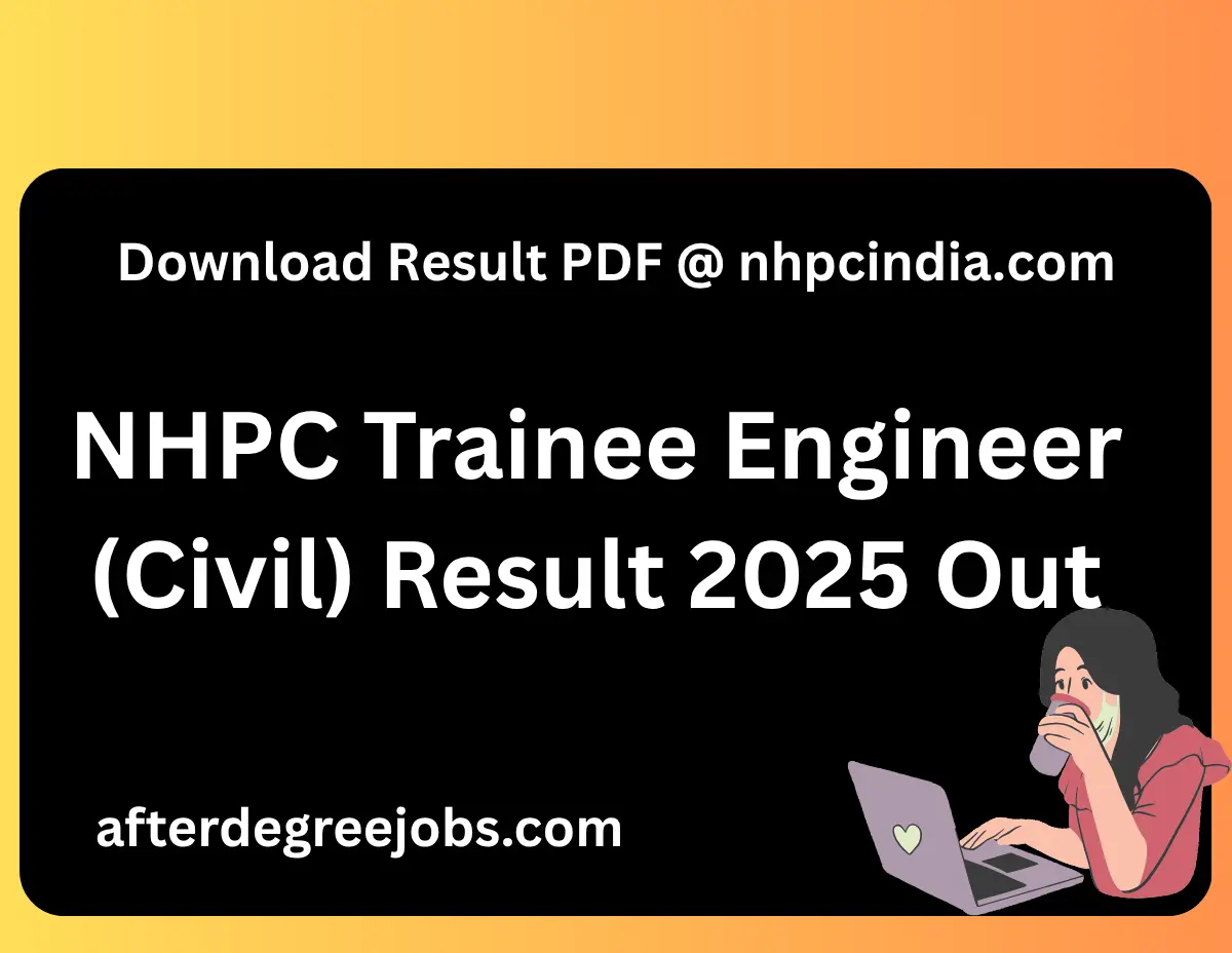 NHPC Trainee Engineer (Civil) Result 2025