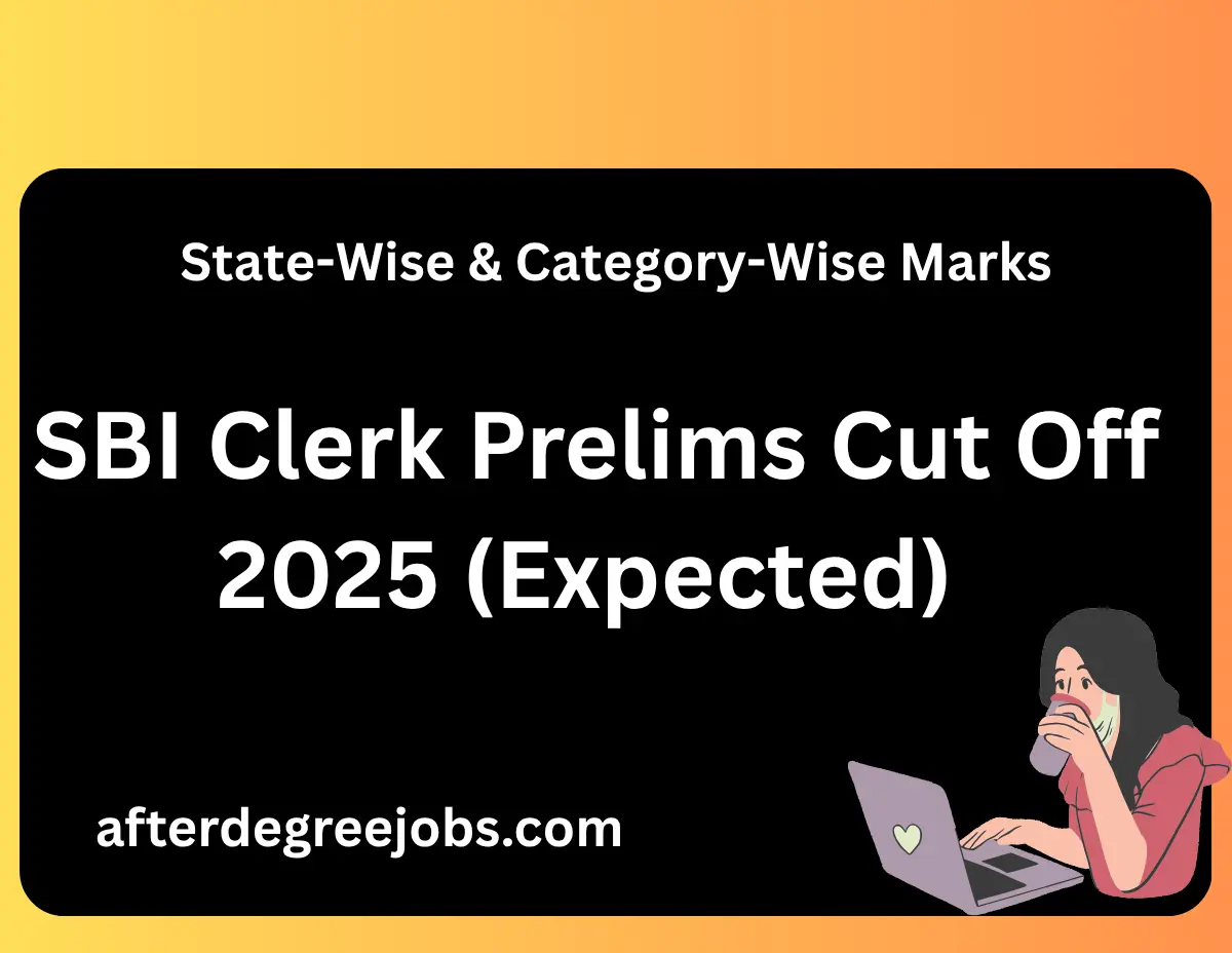SBI Clerk Prelims Cut Off 2025