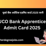 UCO Bank Apprentice Admit Card 2025