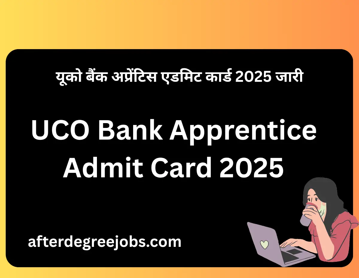 UCO Bank Apprentice Admit Card 2025