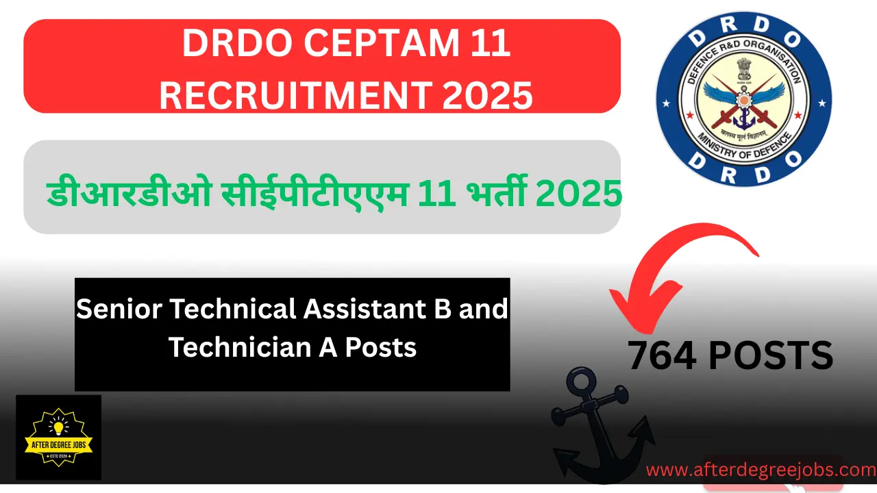 DRDO CEPTAM 11 Recruitment 2025