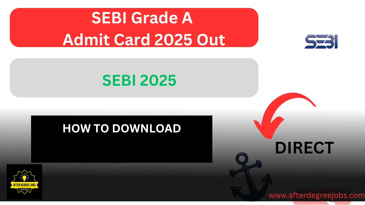 SEBI Grade A Admit Card 2025